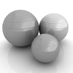 Image showing Fitness balls