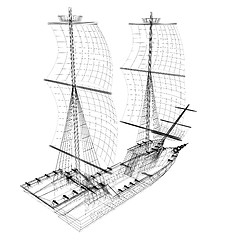 Image showing 3d model ship