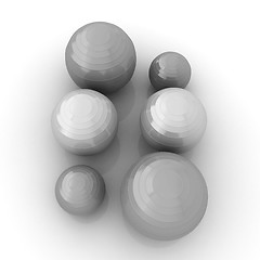 Image showing Fitness balls