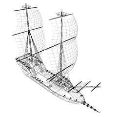 Image showing 3d model ship