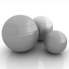 Image showing Fitness balls