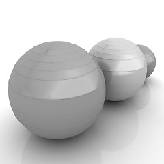 Image showing Fitness balls