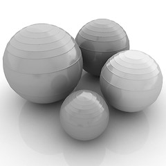 Image showing Fitness balls