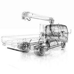 Image showing 3d model truck