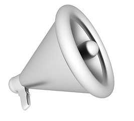 Image showing Loudspeaker as announcement icon. Illustration on white 