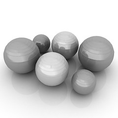 Image showing Fitness balls