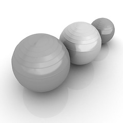 Image showing Fitness balls