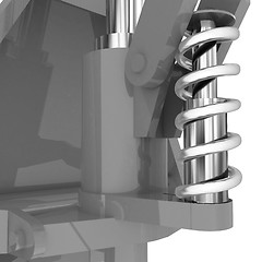 Image showing Abstract engineering assembly