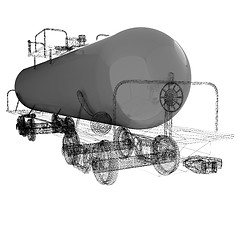 Image showing 3D model cistern car