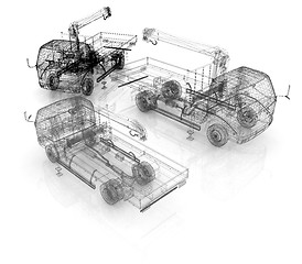 Image showing 3d model truck