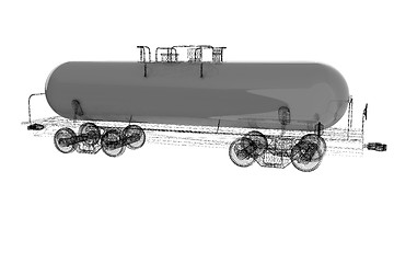 Image showing 3D model cistern car