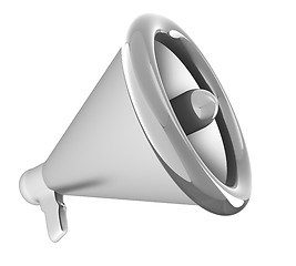 Image showing Loudspeaker as announcement icon. Illustration on white 