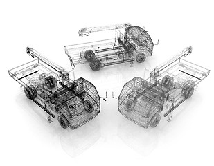 Image showing 3d model truck