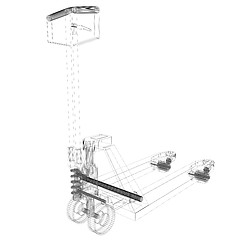 Image showing 3d model pallet jack