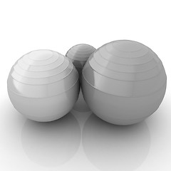 Image showing Fitness balls