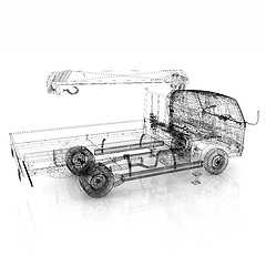 Image showing 3d model truck