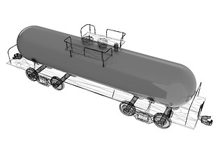 Image showing 3D model cistern car