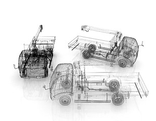 Image showing 3d model truck