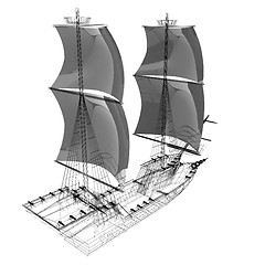 Image showing 3d model ship