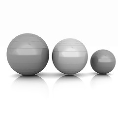 Image showing Fitness balls