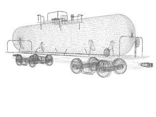 Image showing 3D model cistern car