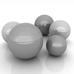 Image showing Fitness balls