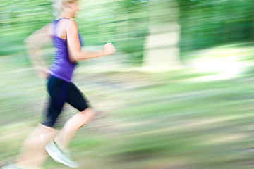 Image showing woman portrait doing sport