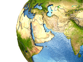 Image showing Middle East on Earth