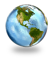 Image showing America on Earth