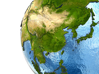 Image showing Southeast Asia on Earth