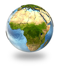 Image showing Africa on Earth