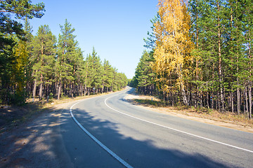 Image showing autumn road