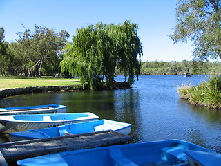 Image showing blue lake