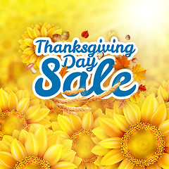 Image showing Thanksgiving Day sale. EPS 10