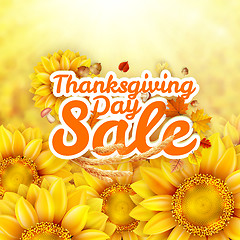 Image showing Thanksgiving Day sale. EPS 10