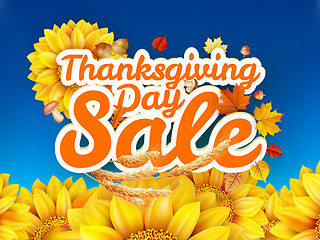 Image showing Thanksgiving Day sale. EPS 10