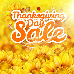 Image showing Thanksgiving Day sale. EPS 10