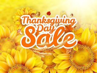 Image showing Thanksgiving Day sale. EPS 10