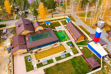 Image showing Spa sanatorium with geothermal water pool. Tyumen