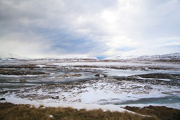 Image showing Volcanic mountain landscape in Iceland