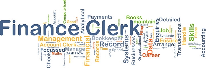 Image showing Finance clerk background concept