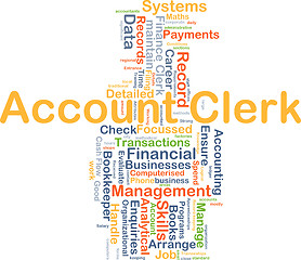 Image showing Account clerk background concept