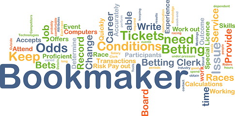 Image showing Bookmaker background concept