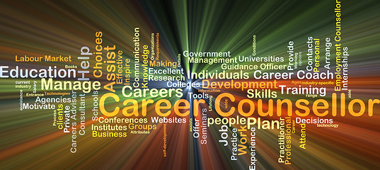 Image showing Career counsellor background concept glowing