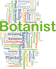 Image showing Botanist background concept