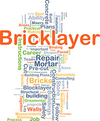 Image showing Bricklayer background concept