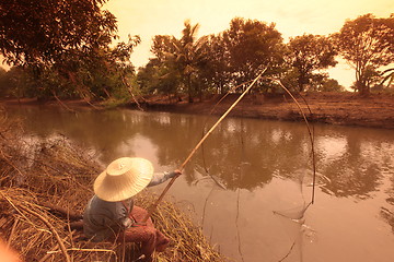 Image showing ASIA THAILAND ISAN KHORAT PEOPLE FISHING