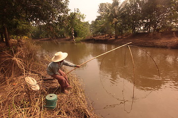 Image showing ASIA THAILAND ISAN KHORAT PEOPLE FISHING