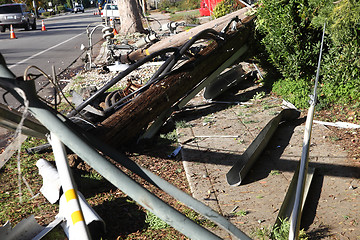 Image showing accident aftermath scene