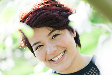 Image showing Smiling Brunette Woman